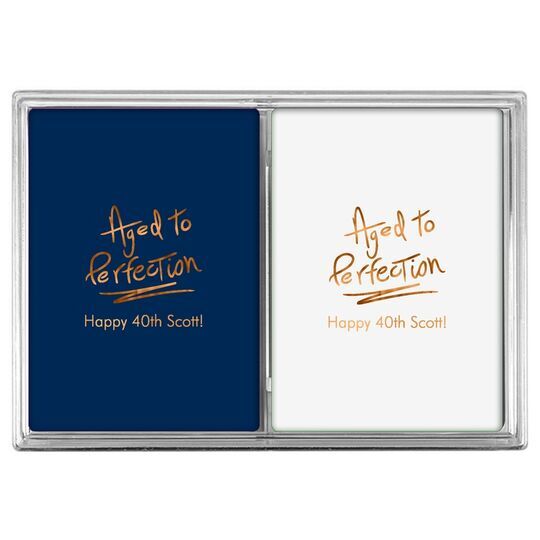 Fun Aged to Perfection Double Deck Playing Cards